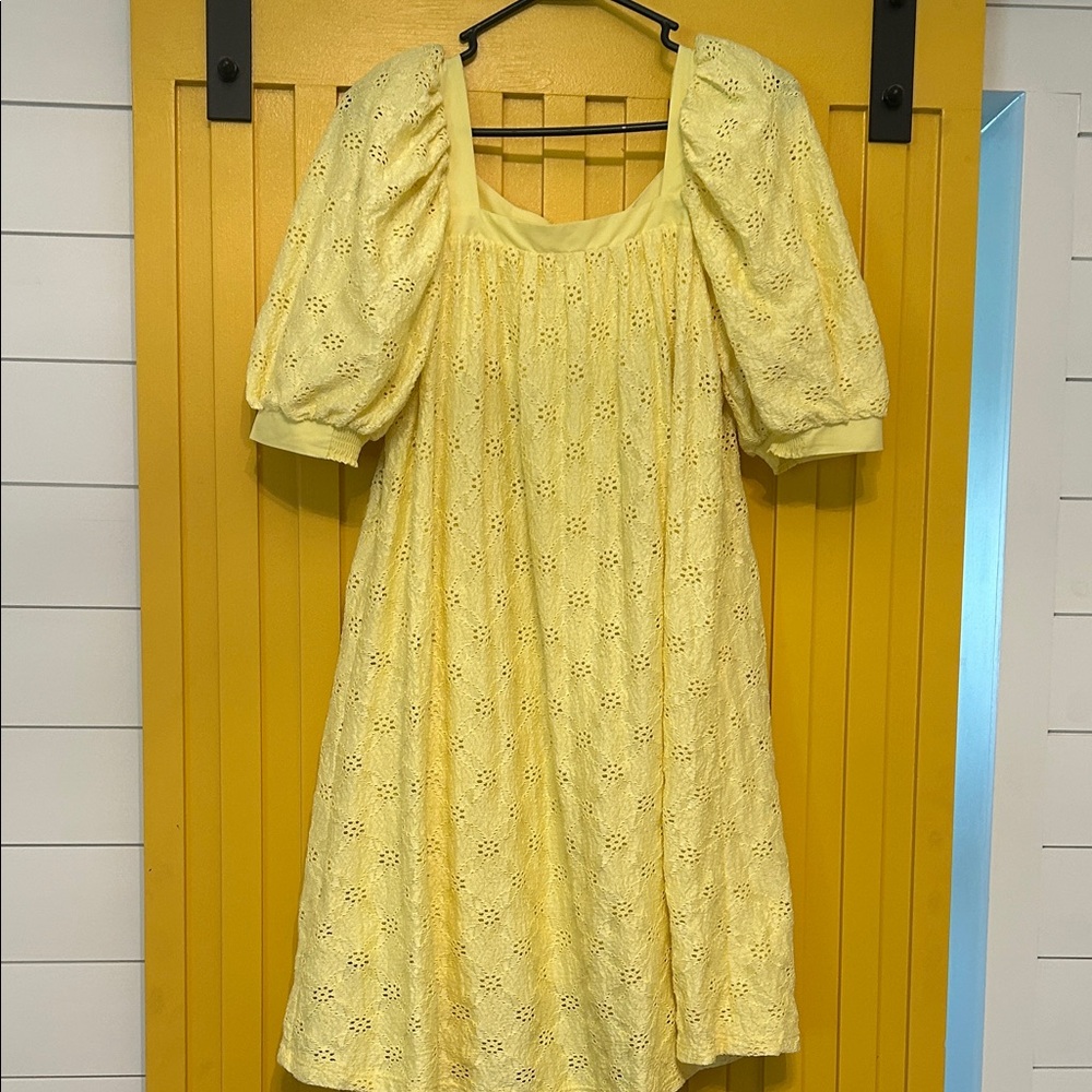 Maeve Yellow Eyelet Dress
